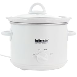 Better Chef 3 Quart Round Slow Cooker with Removable Stoneware Crock in White - Free Shipping