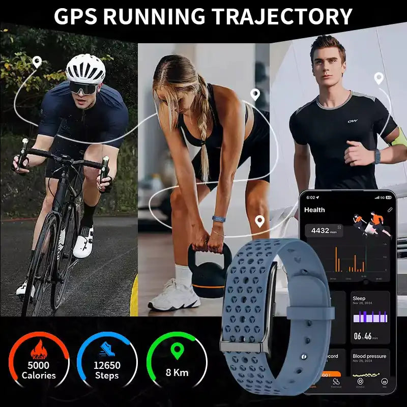 TUTT Smart Bracelet | Health and Fitness Tracker | GPS Activity Tracker | Android & iOS H59 LIGE