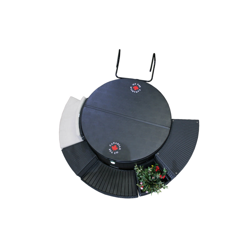 Cradle Mount Spa Cover Lifter | Universal Hot Tub Cover Removal with Gas-Assisted Springs