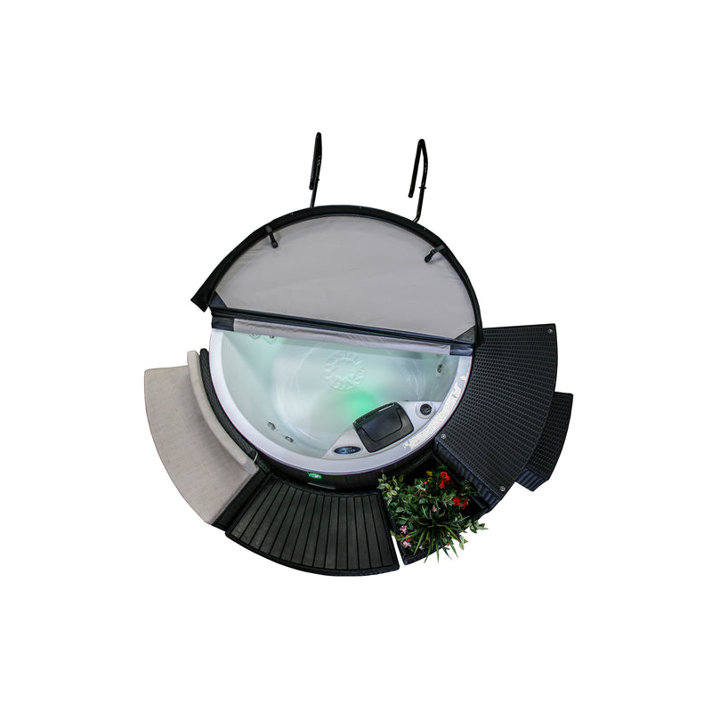 Cradle Mount Spa Cover Lifter | Universal Hot Tub Cover Removal with Gas-Assisted Springs