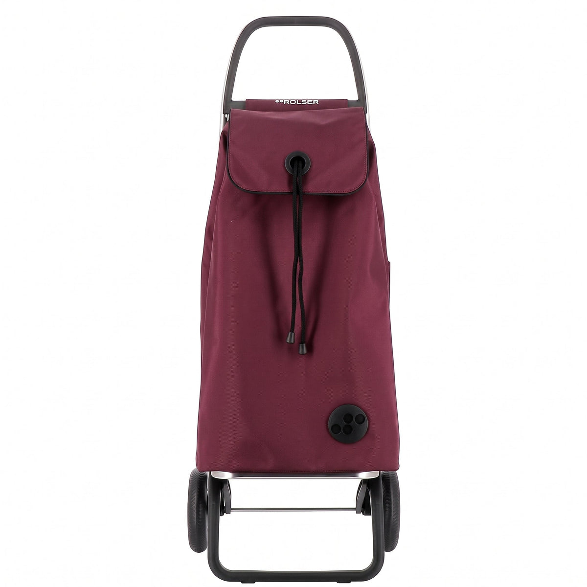 Folding Shopping Cart, Rolser I-Max MF Convert 2, Aluminum, Burgundy