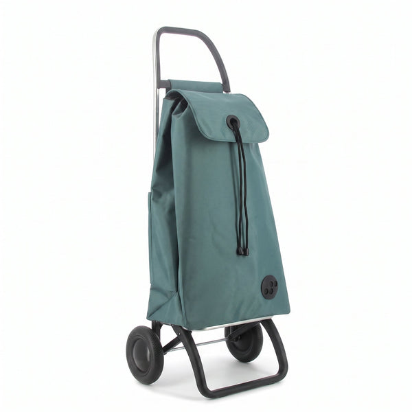 Folding Shopping Cart, Rolser I-Max MF Convert 2, Aluminum, Pine Green