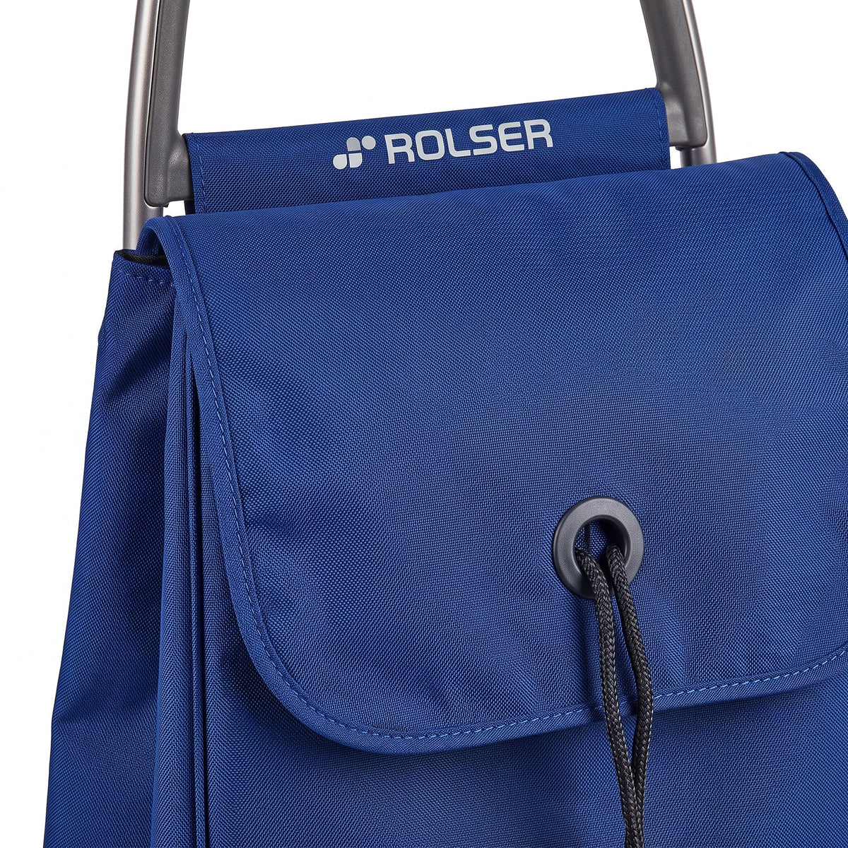 Folding Shopping Cart, Rolser I-Max Logic RSG, Aluminum, Sapphire Blue
