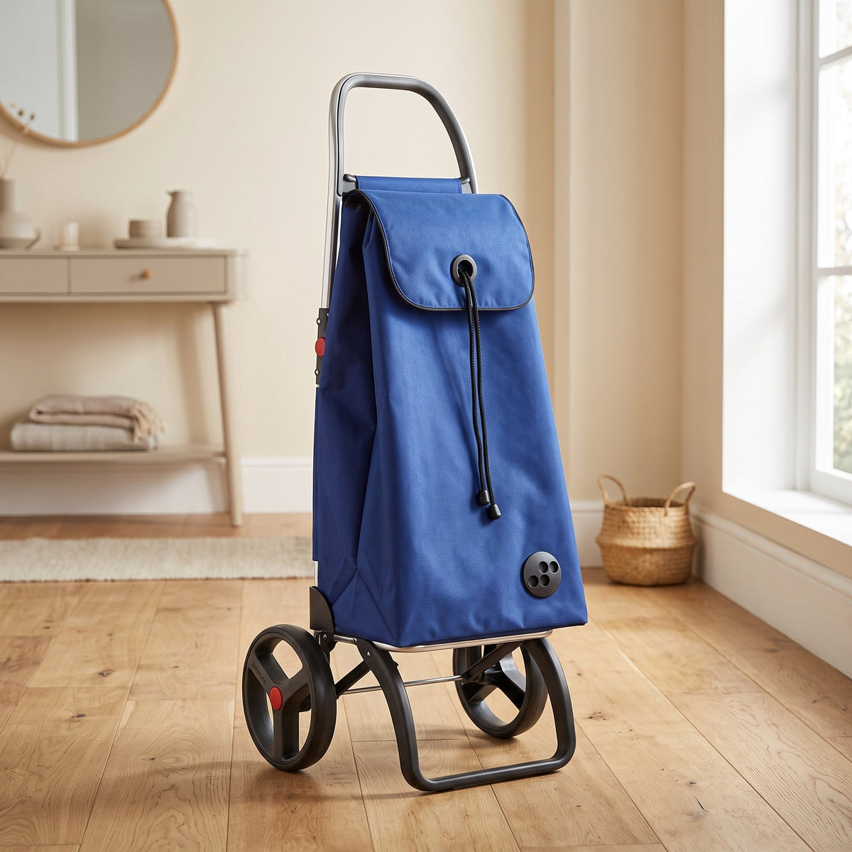 Folding Shopping Cart, Rolser I-Max Logic RSG, Aluminum, Sapphire Blue