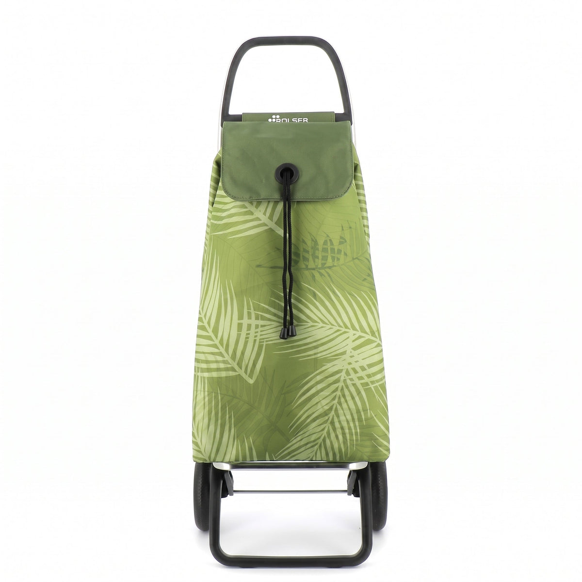 Folding Shopping Cart, Rolser I-Max Costa Rica Convert, Aluminum, Olive