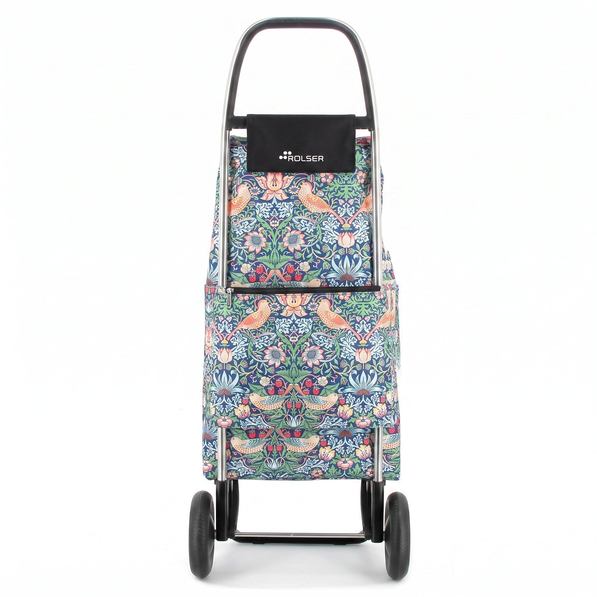 Folding Shopping Cart, Rolser I-Max Convert 2, Aluminum, Strawberry Print