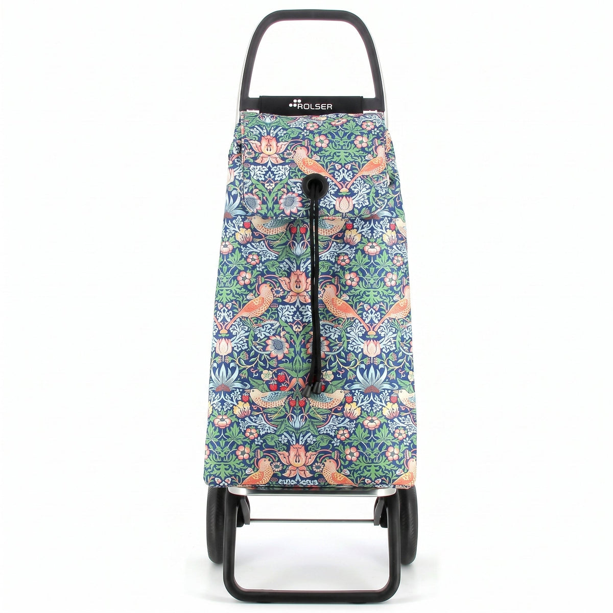 Folding Shopping Cart, Rolser I-Max Convert 2, Aluminum, Strawberry Print