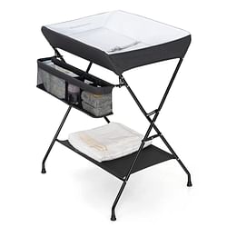 Black Folding Wide Nursery Diaper Baby Changing Table - Free Shipping