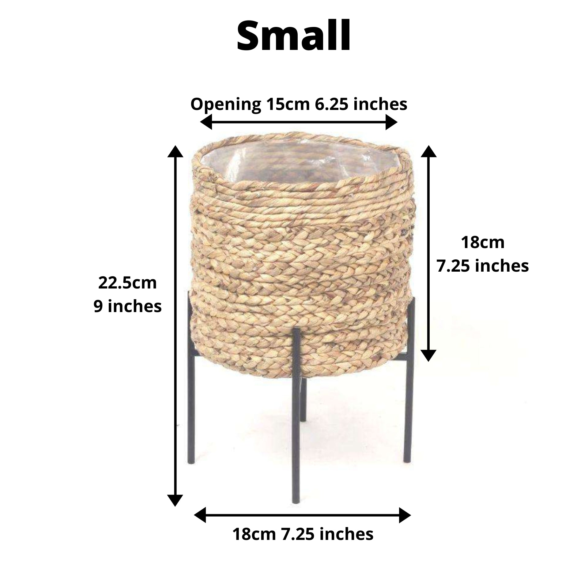 Isha Natural Braided Planter