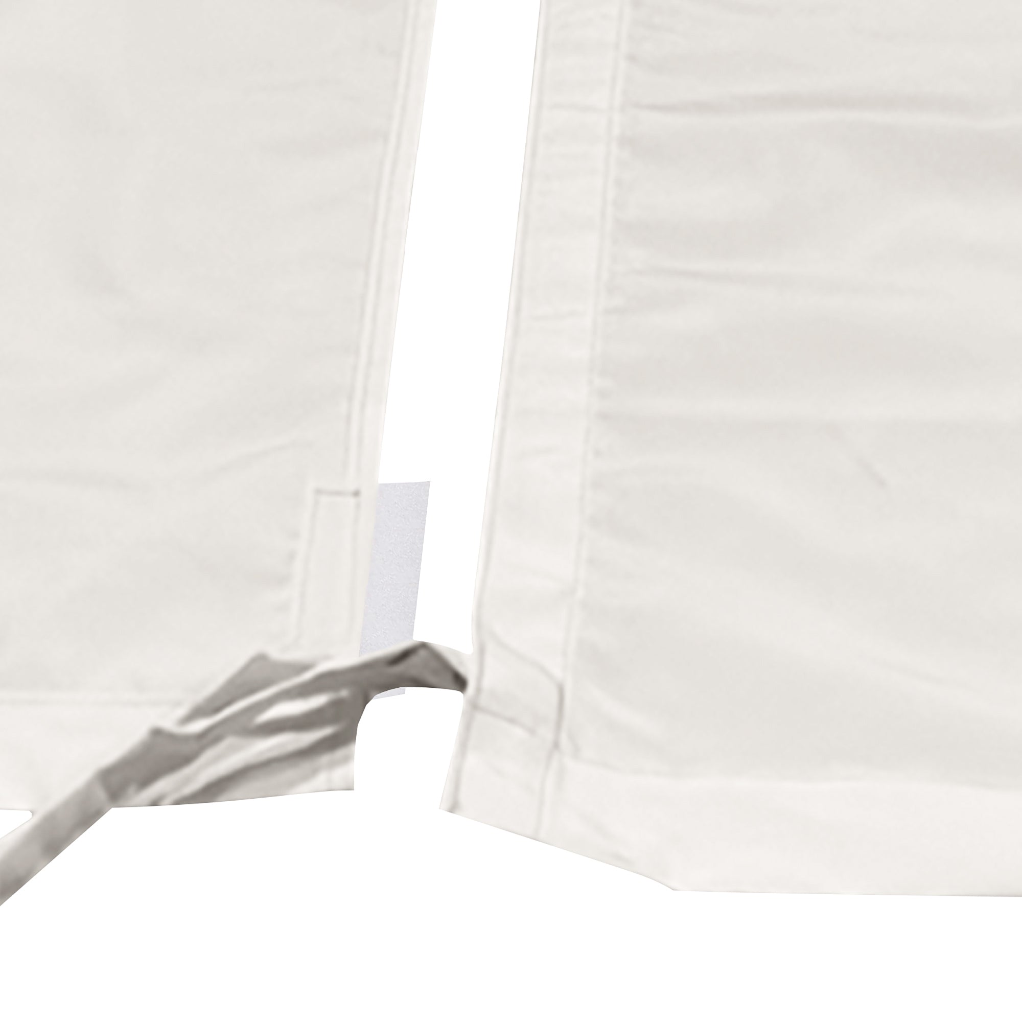 Outsunny Beige Retractable Pergola Canopy 2 Piece Set for 9.8x9.8 Pergola, Includes Weight Rods - Enhance Your Outdoor Living