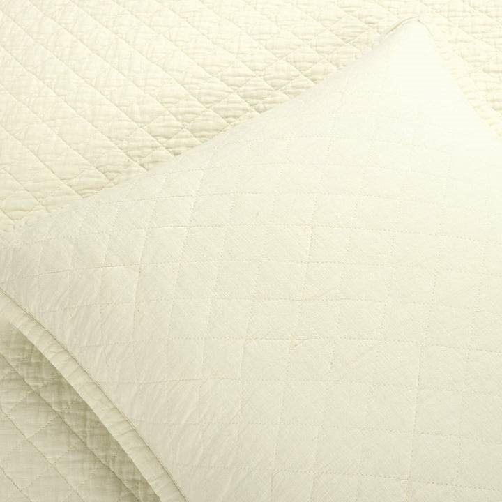 King/CAL King Lightweight Cotton Linen Ivory Reversible 3-PC Quilt Set - Free Shipping