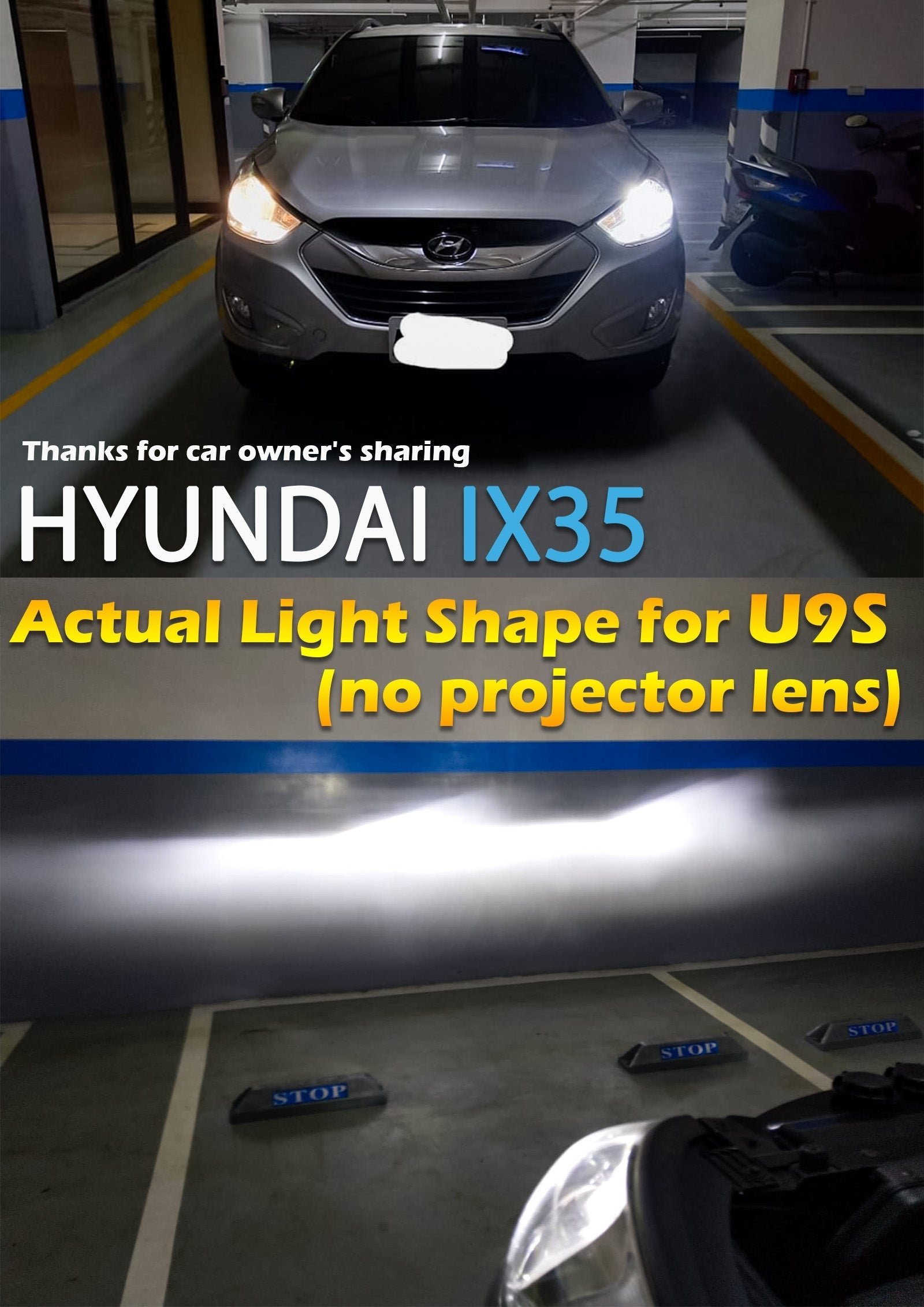 HYUGA GX827 H8 H9 H11 H16J LED Headlight Fog Light White 6500k 50W 5700LM|2 Bulbs
