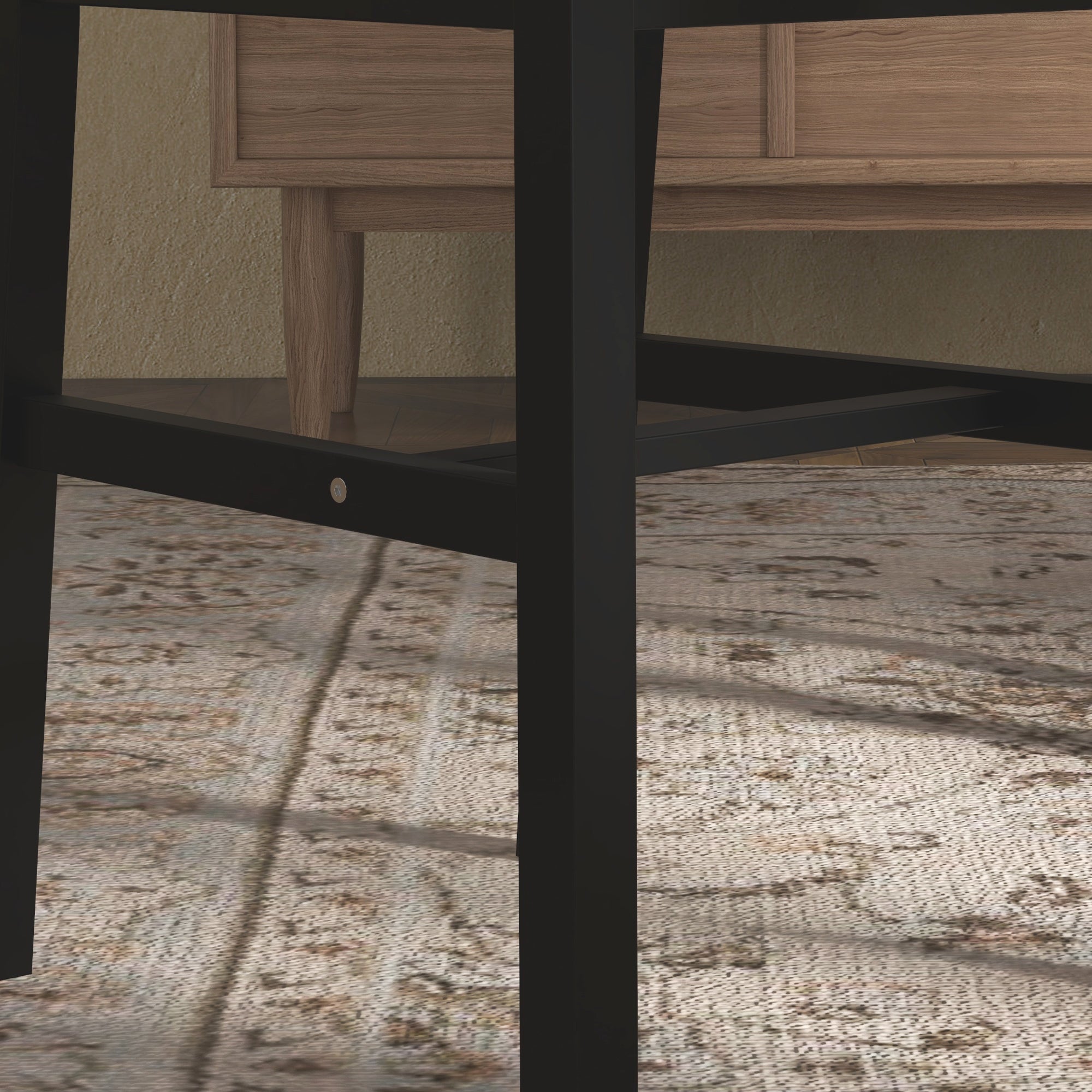 HOMCOM 4 Pc Farmhouse Dining Chair Set Wooden Cross Back Elegant Design Black for Kitchen Room Comfort & Durability