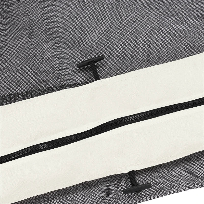Replacement Mosquito Netting for Gazebo 10' x 13' Black Screen Walls for Canopy with Zippers