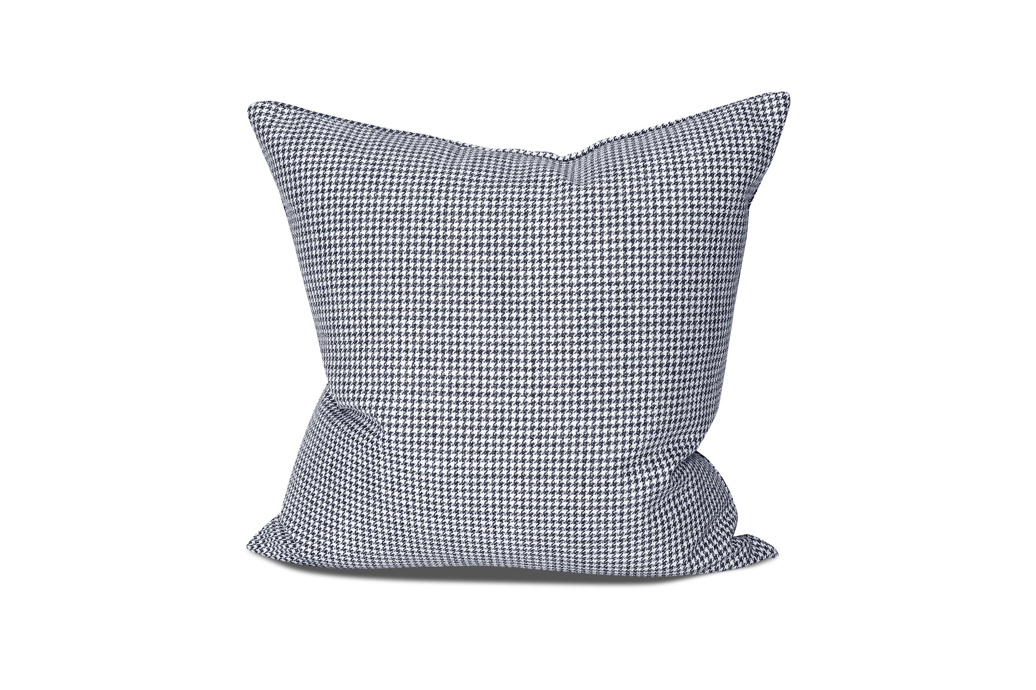 Indigo Houndstooth Cushion Cover