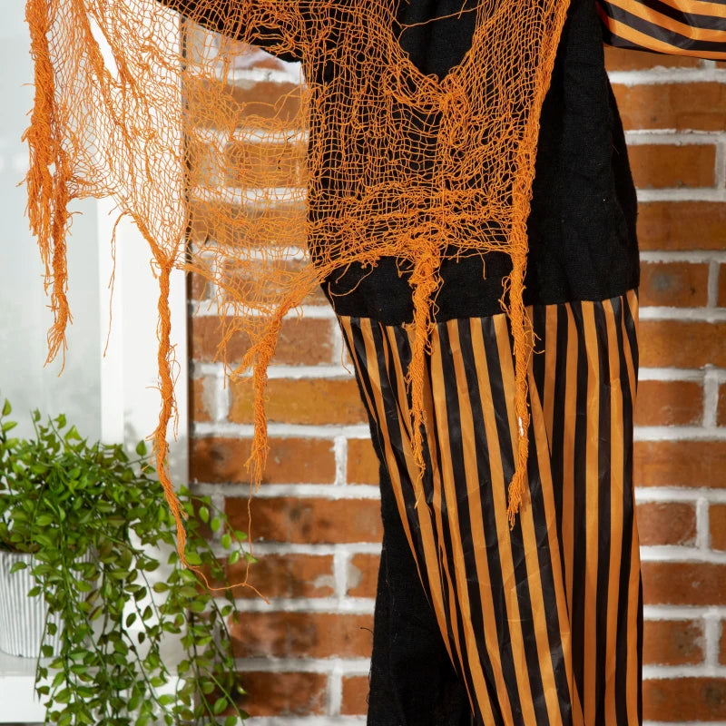 Outsunny 5ft Life-Size Talking Circus Clown – Sound & Motion Activated Halloween Decoration, Light-Up Eyes