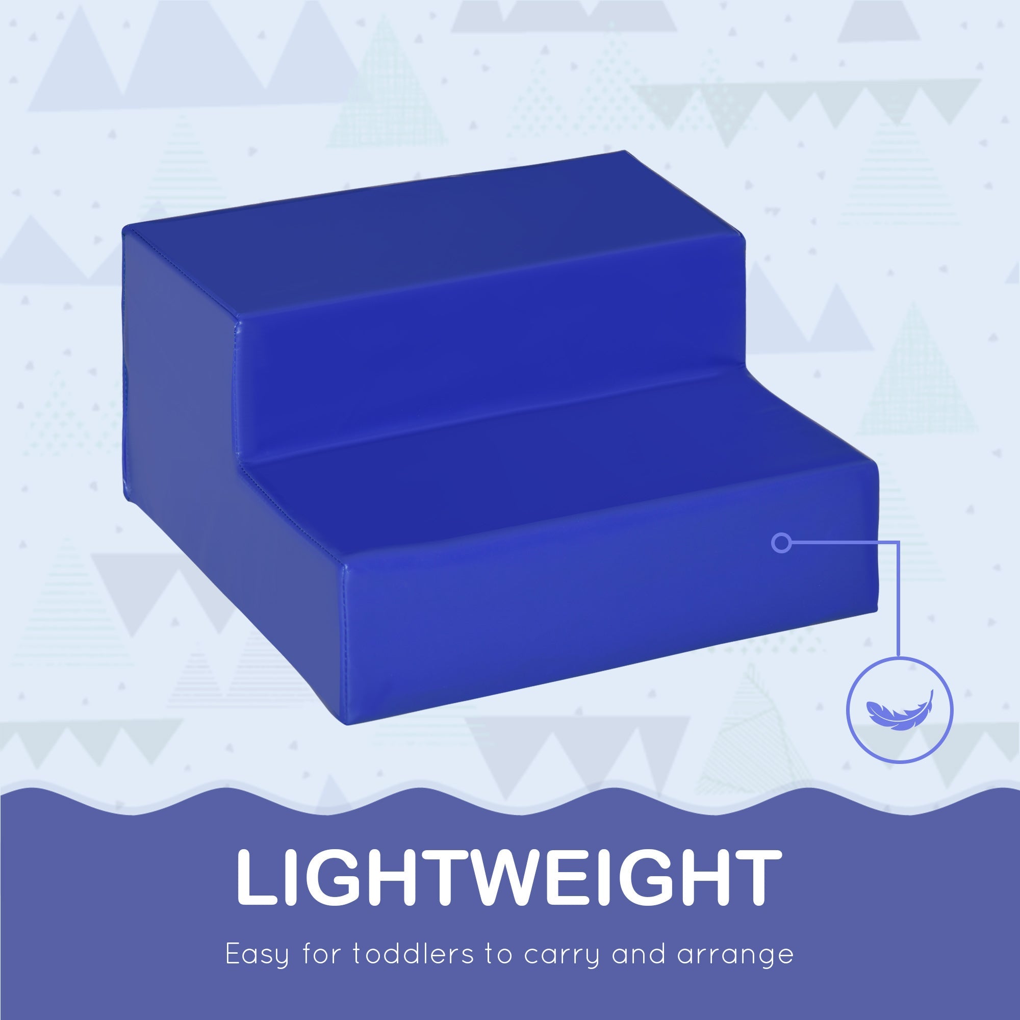 Qaba 4-Piece Foam Climb & Crawl Set: Lightweight Toddler Nuggets for Active Play Zone