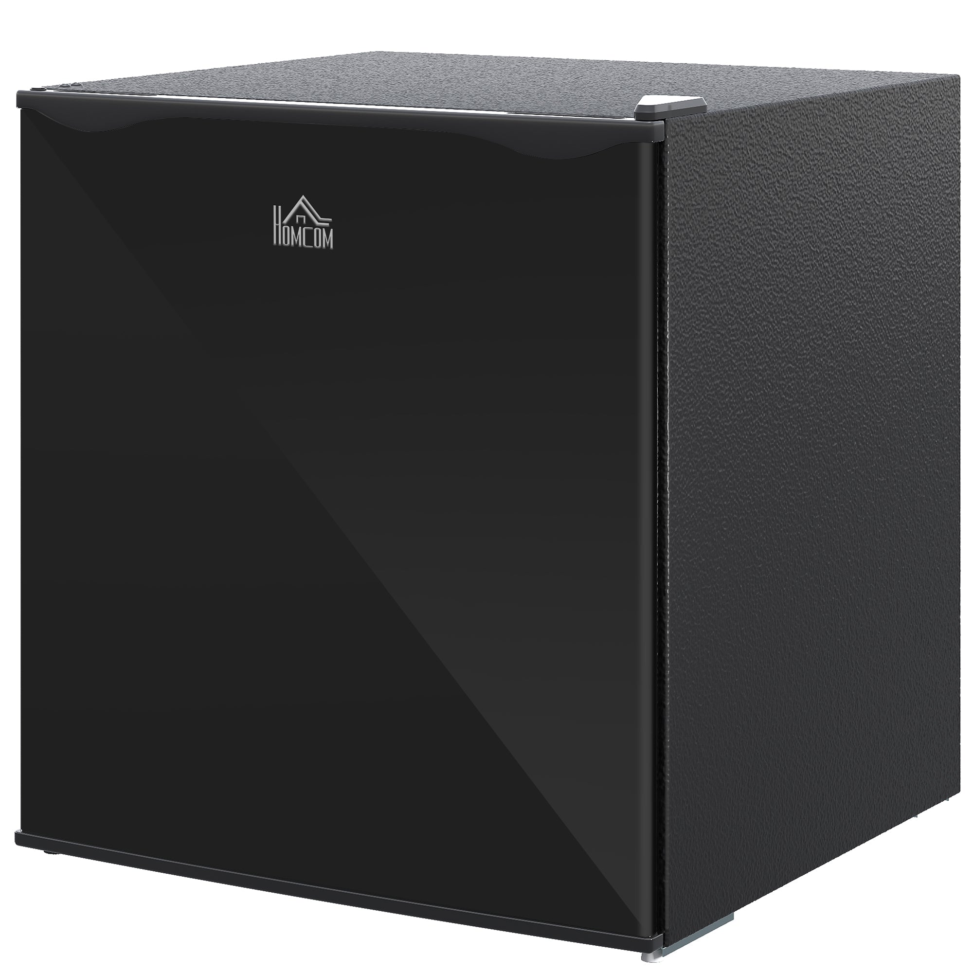 HOMCOM 1.1 Cu.Ft Mini Upright Freezer Compact Removable Shelf Adjustable Temperature Reversible Door Black