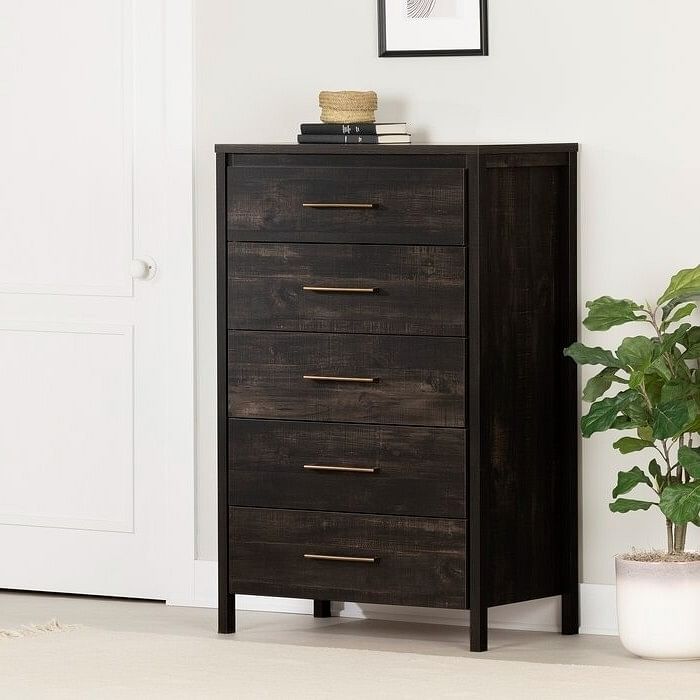 Modern Java 5 Drawer Storage Chest - Free Shipping