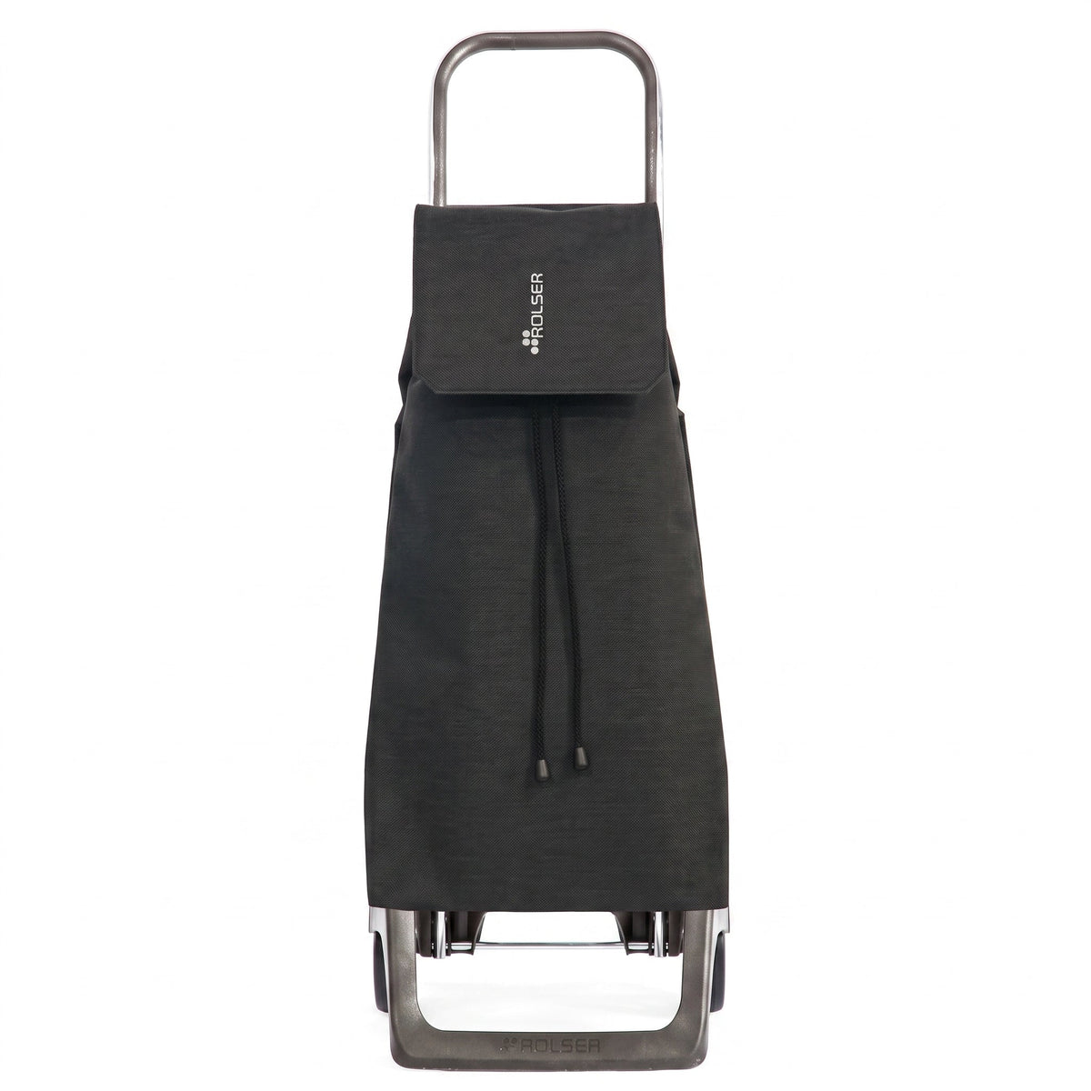 Folding Shopping Cart, Rolser Jet Tweed Joy, Aluminum, Black