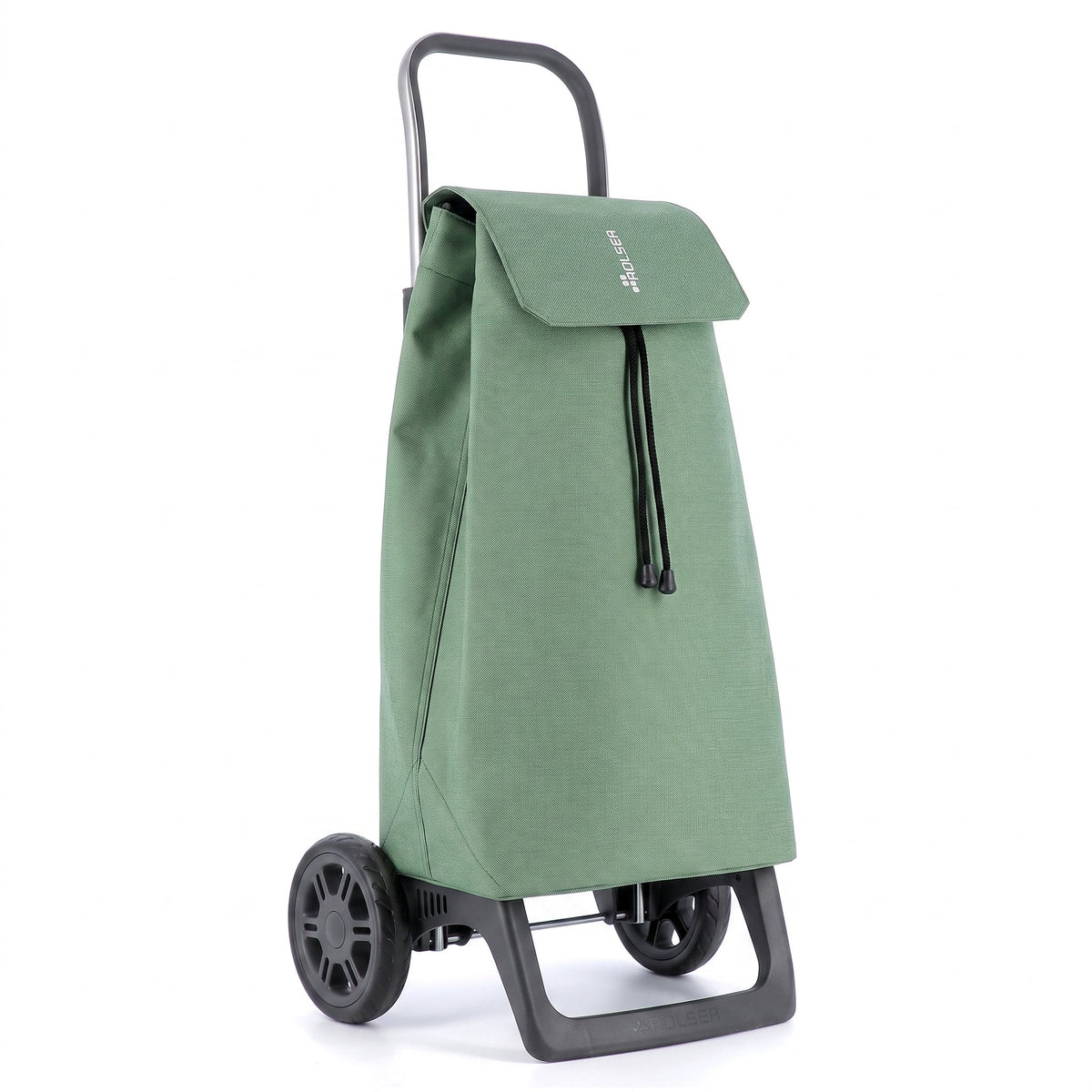 Folding Shopping Cart, Rolser Jet Tweed Joy, Aluminum, Jade Green