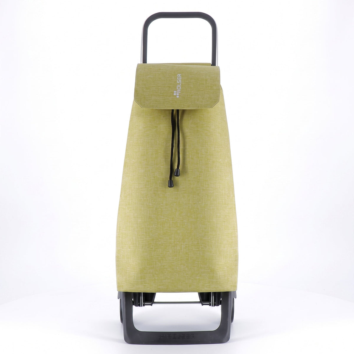 Folding Shopping Cart, Rolser Jet Tweed Joy, Aluminum, Sage Green