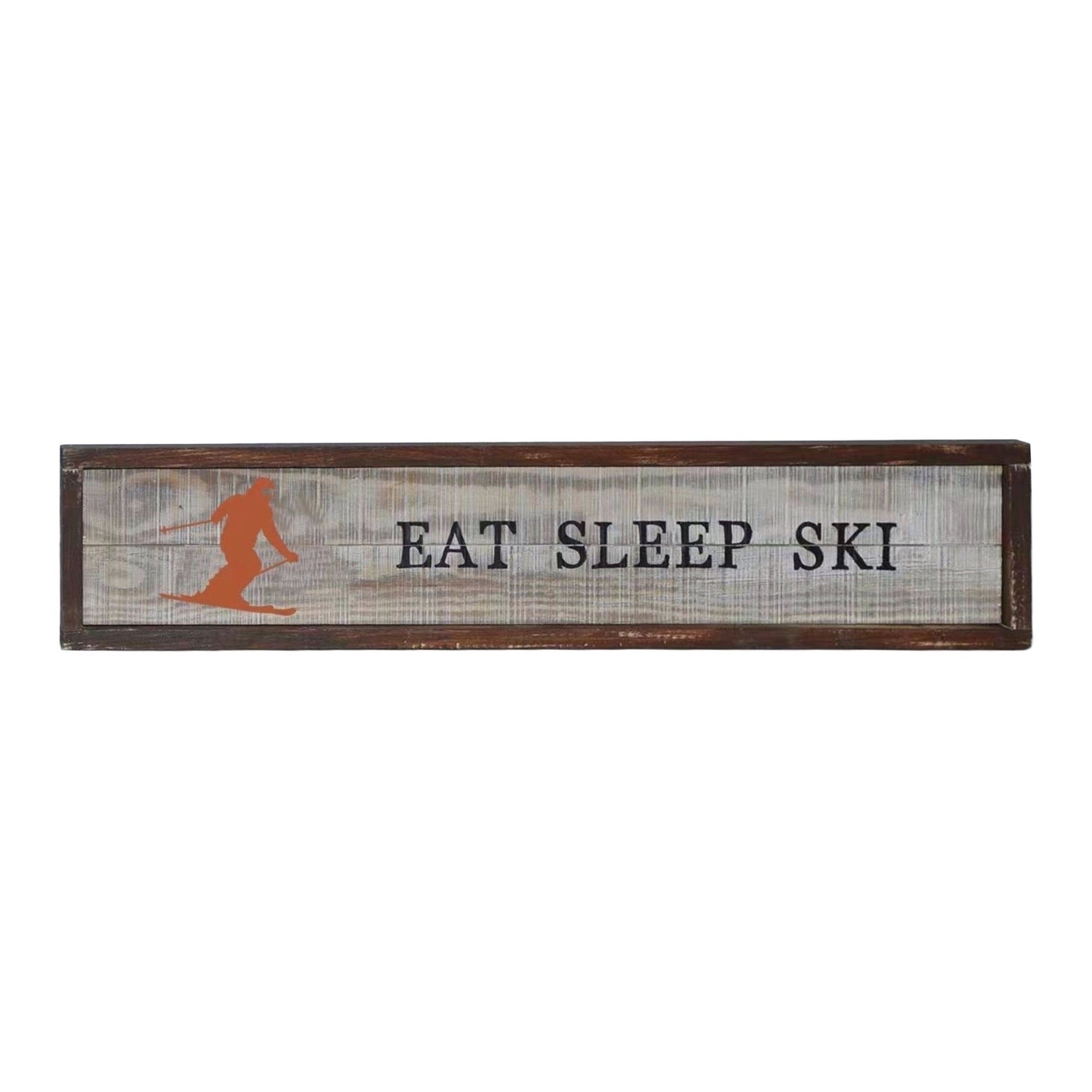 Wooden Ski Wall Decor
