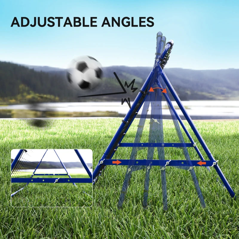 Volleyball Rebounder Net c Aid Kickback Target Play Blue
