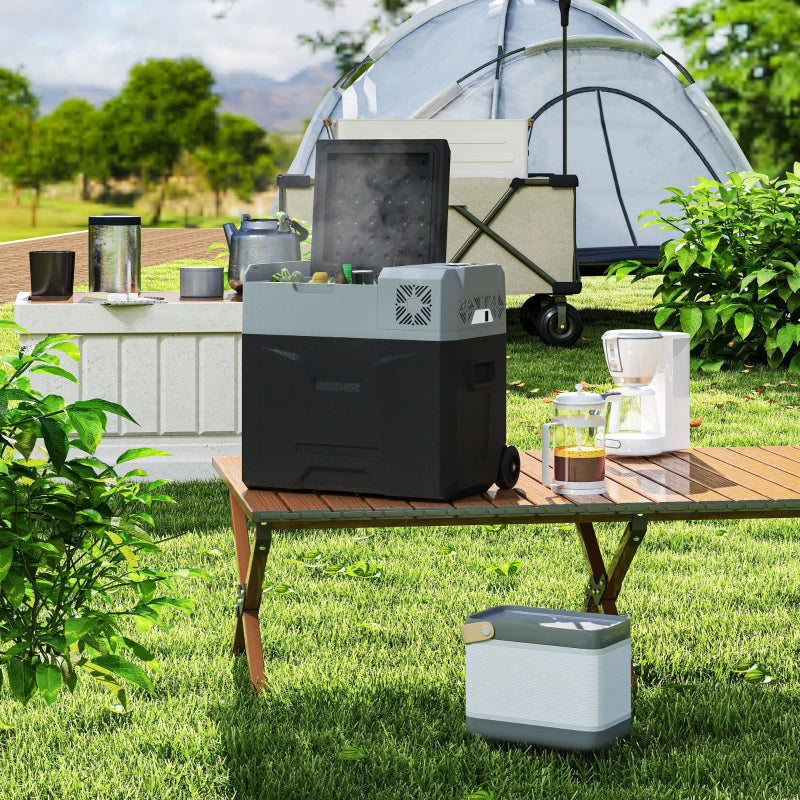 50 Liter Car Refrigerator Portable Freezer 12/24V Electric Cooler Box for Camping, Travel, Picnic, Down to -20℃