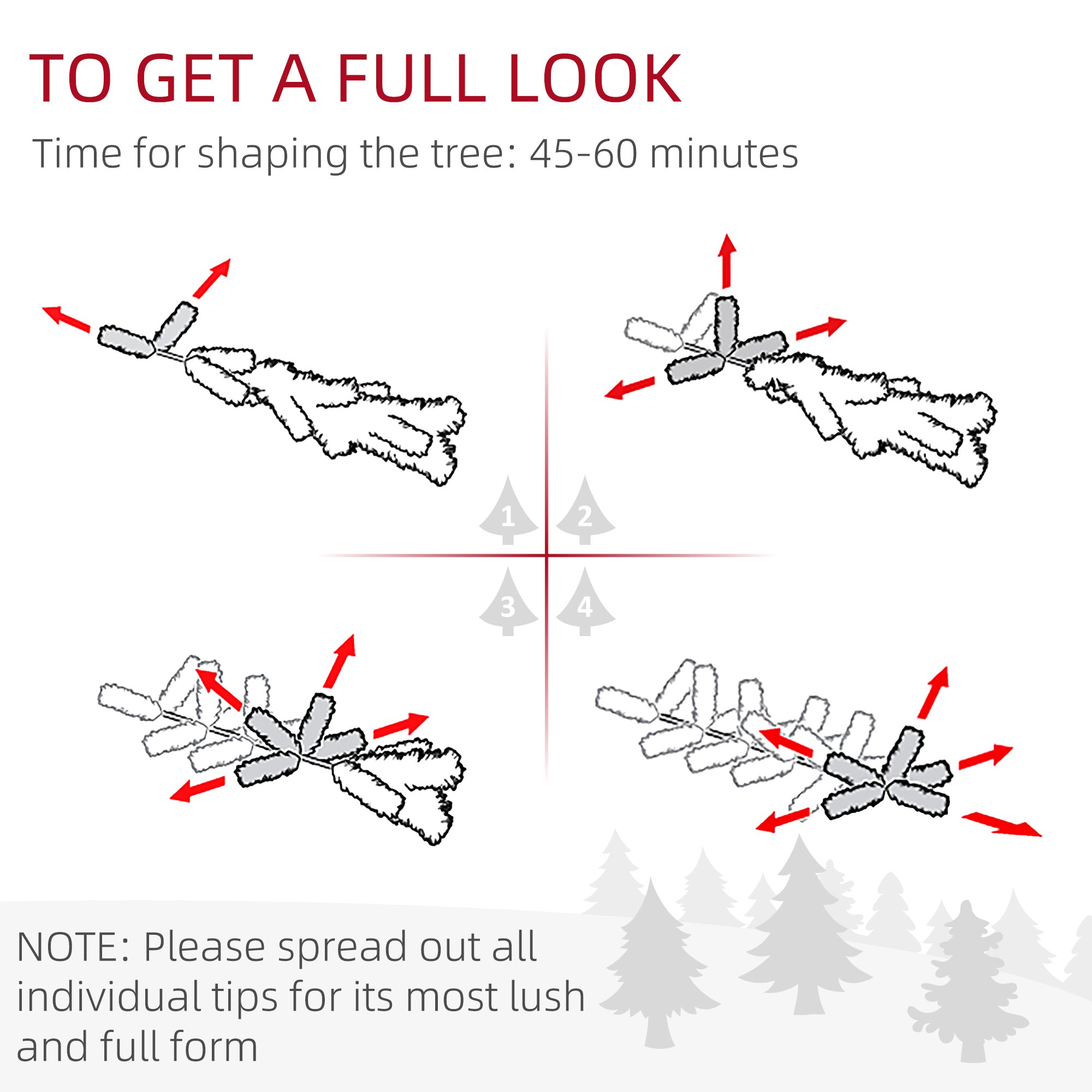 HOMCOM 7ft Flocked Blue Christmas Tree, Artificial Christmas Tree with Hinged Design, Faux Snow, for Home Office Holiday Xmas