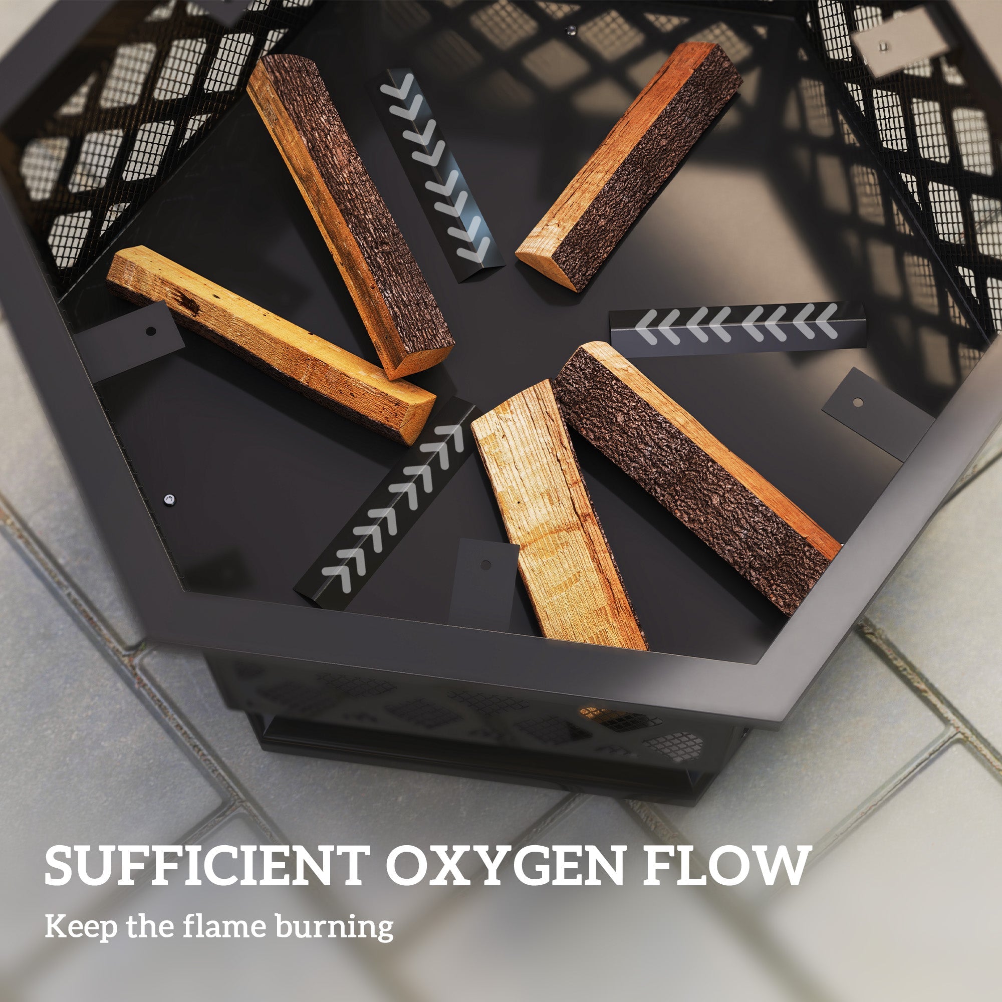 Outsunny 28" Outdoor Fire Pit Wood Burning Firepit with BBQ Grill, Spark Screen, Poker for Patio Backyard Camping Picnic Bonfire