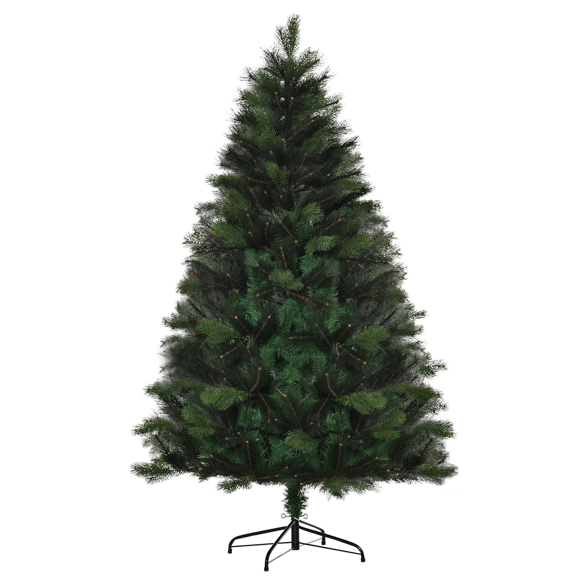 HOMCOM 6FT Artificial Christmas Tree Xmas Tree Holiday Home Decoration with Automatic Open, Green