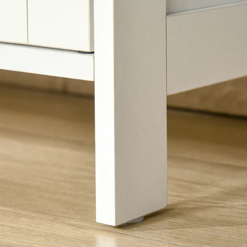 Storage Cabinet with Doors, Cupboard Organization with 2 Adjustable Shelves, Storage Solution for Living Room, Bathroom