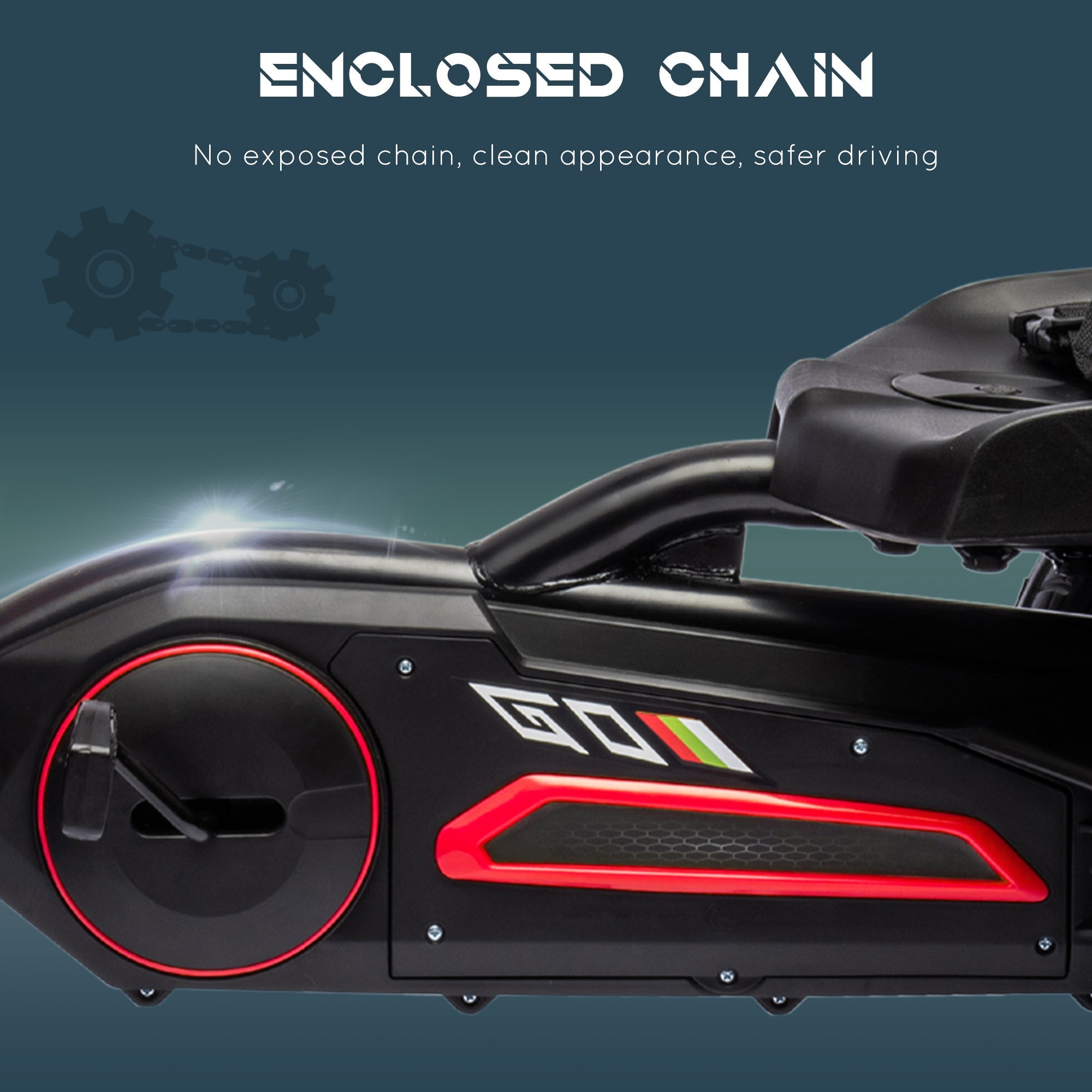 Aosom Pedal Racer: Kids Go-Kart with Adjustable Seat, Swing Axle, Handbrake, Red EVA Wheels, Foot Racer