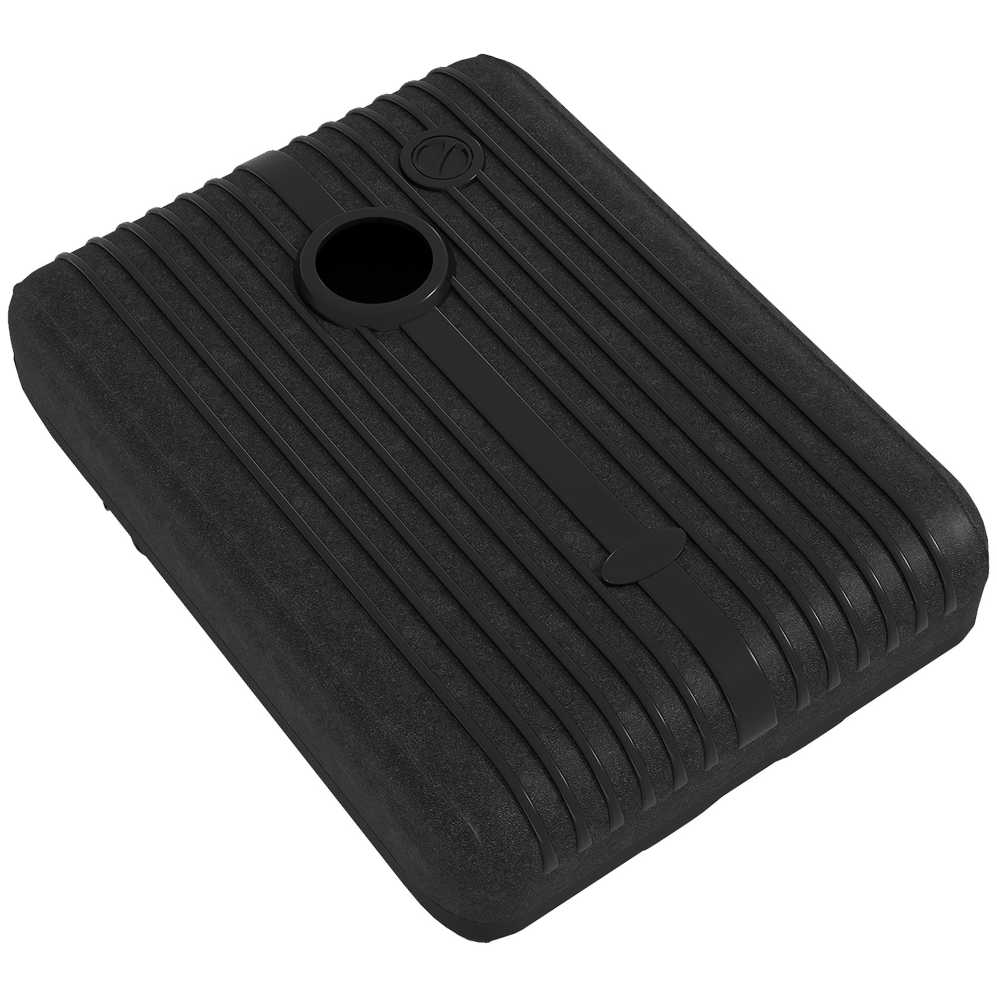 Outsunny Cantilever Umbrella Base: Fillable with Wheels for Offset Patio Design Outdoor Holder