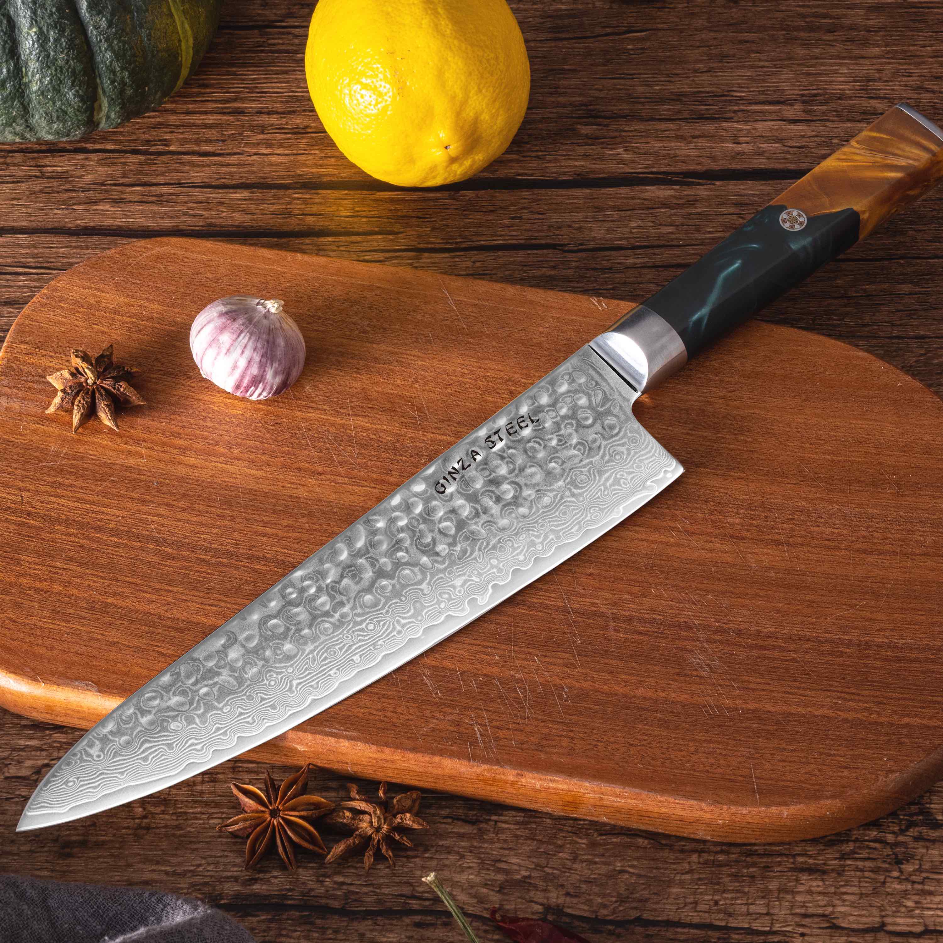 Kaze Katana | Chef Knife 8" Damascus VG10 Steel 67 layer