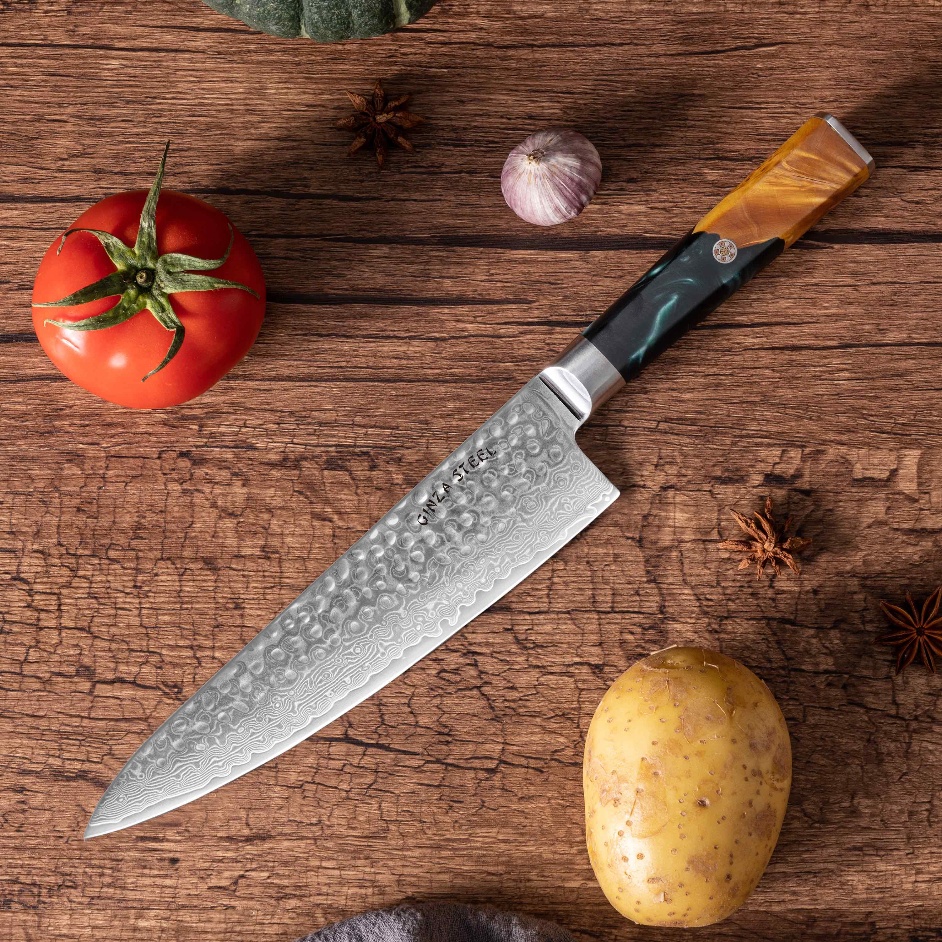 Kaze Katana | Chef Knife 8" Damascus VG10 Steel 67 layer