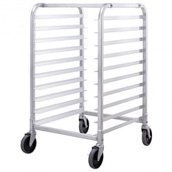 10 Sheets Aluminum Rolling Bakery Pan Rack - Free Shipping