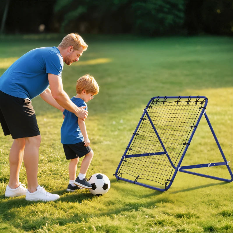 Volleyball Rebounder Net c Aid Kickback Target Play Blue