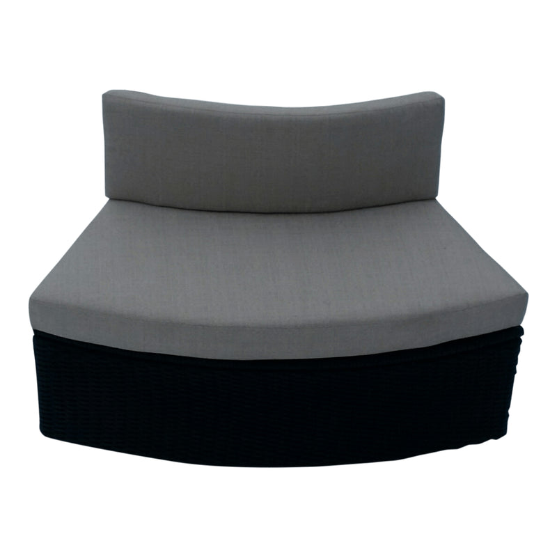 Love Seat | Round Spa Surround Furniture with Weather-Resistant Cushions