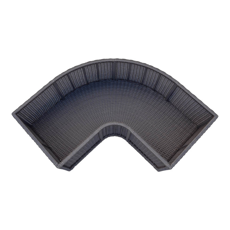 Corner Planter | Square Spa Surround Furniture with Weather-Resistant Synthetic Rattan