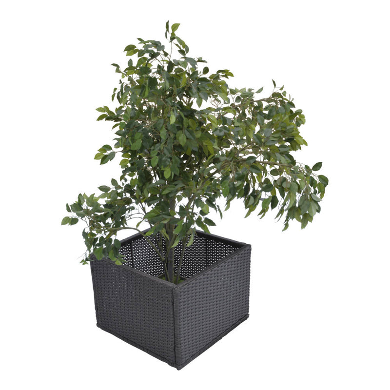 Straight Planter | Square Spa Surround Furniture with Weather-Resistant Synthetic Rattan