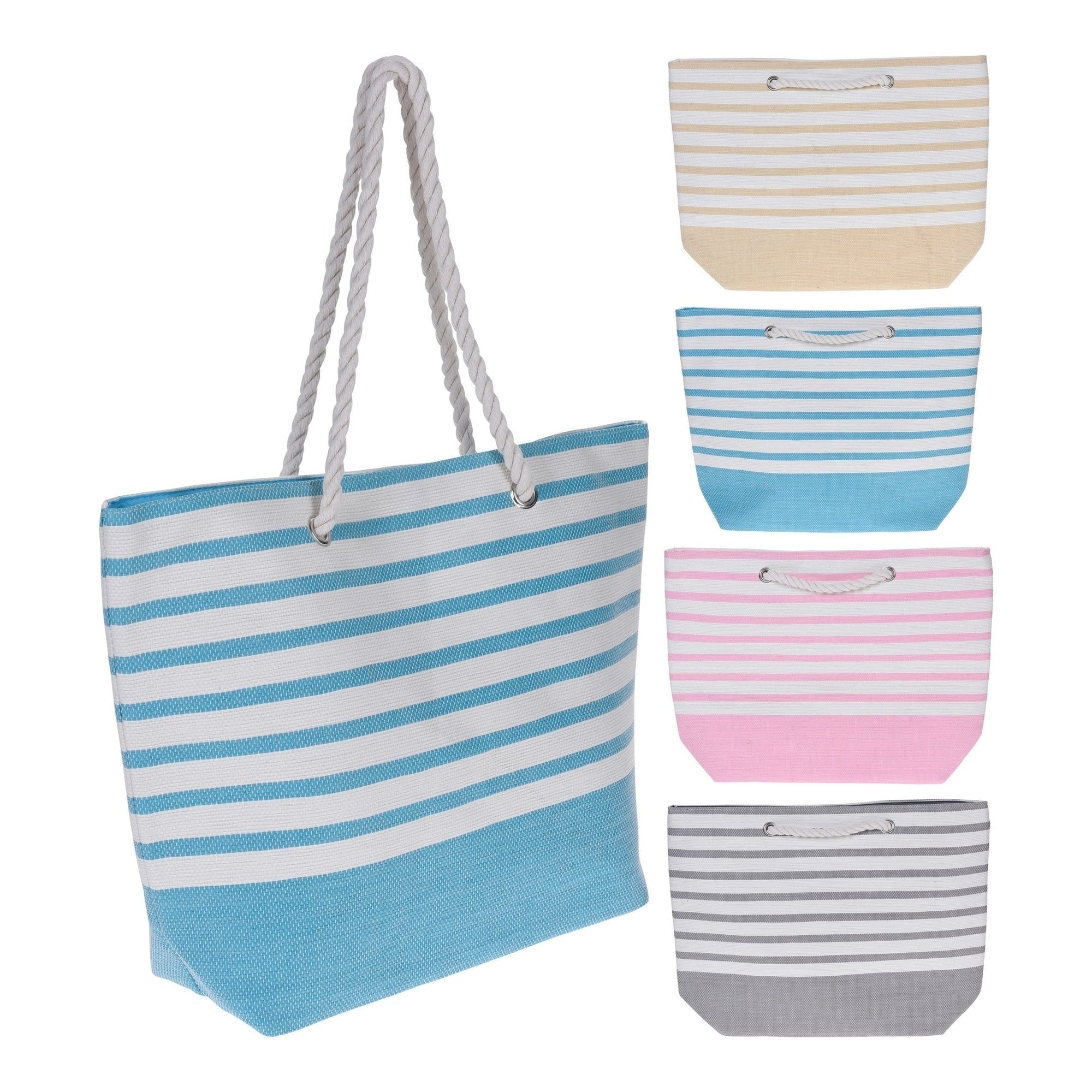 Striped Beach Bag