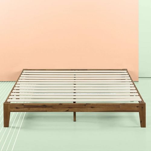 King Simple Modern Solid Wood Platform Bed Frame - 700 lb. Weight Capacity - Free Shipping