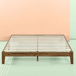 King Simple Modern Solid Wood Platform Bed Frame - 700 lb. Weight Capacity - Free Shipping