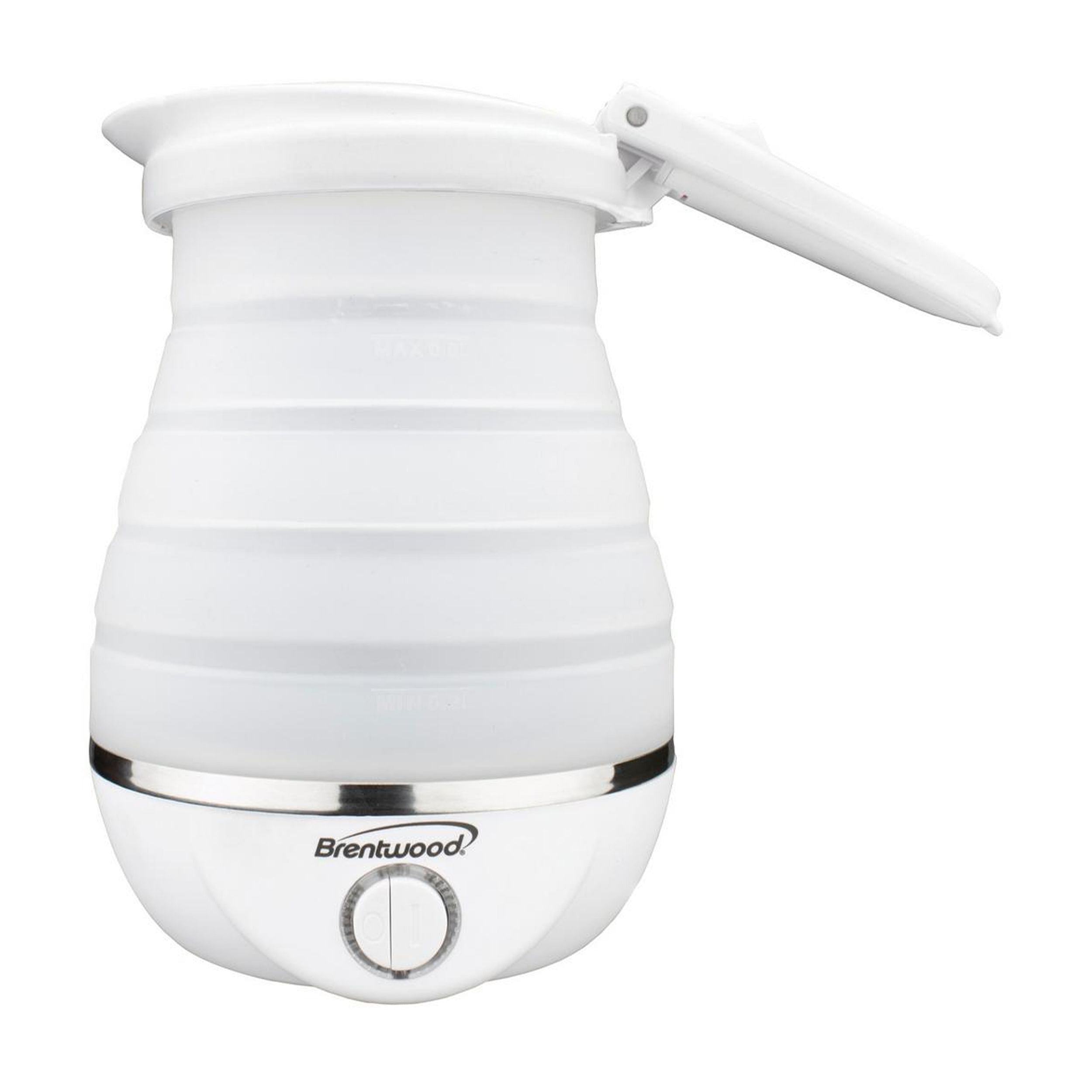Brentwood Dual Voltage 3.3 Cup Collapsible Travel Kettle in White - Free Shipping