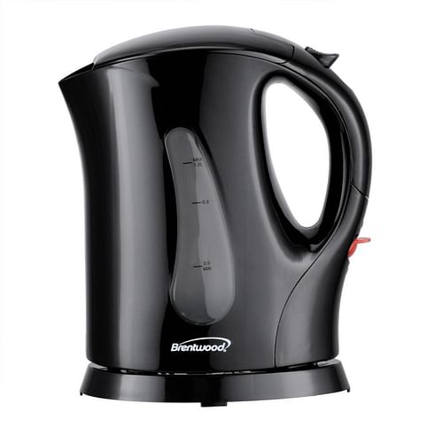 Brentwood 4 Cup 900 Watt Cordless Electric Tea Kettle in Black With Removable Mesh Filter - Free Shipping