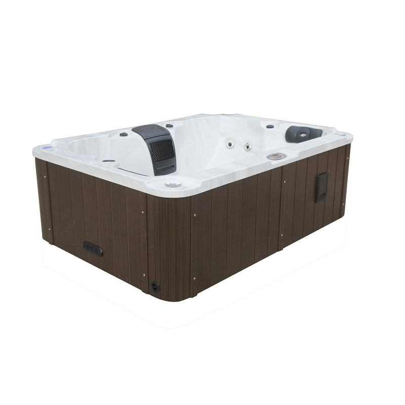 Kelowna GL 4-Person Plug & Play Hot Tub | 20 Jets, Swing Lounger, LED Lighting & Bluetooth Audio