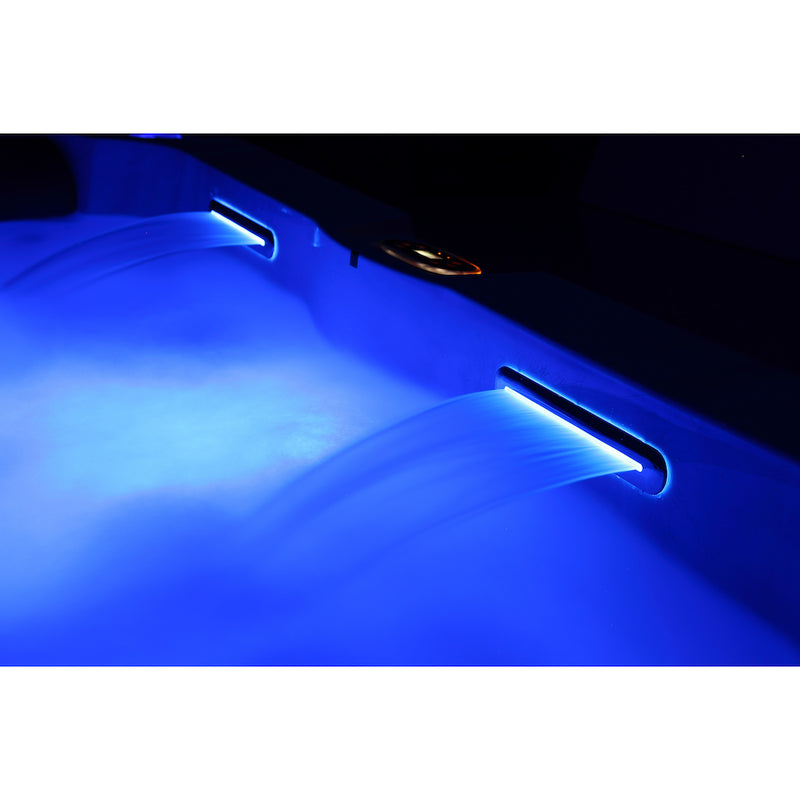 Kelowna GL 4-Person Plug & Play Hot Tub | 20 Jets, Swing Lounger, LED Lighting & Bluetooth Audio