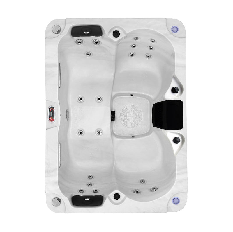 Kelowna GL 4-Person Plug & Play Hot Tub | 20 Jets, Swing Lounger, LED Lighting & Bluetooth Audio